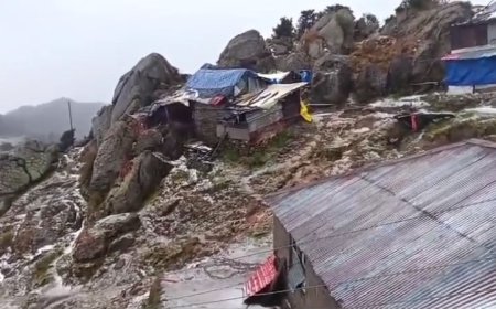 सिरमौर की सबसे ऊंची चोटी पर सीजन की पहली बर्फबारी
