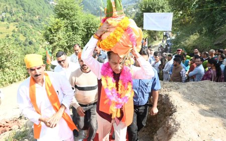 खारसी में आयोजित 'समरसता संकल्प अभियान' में शामिल हुए पूर्व मुख्यमंत्री जयराम ठाकुर