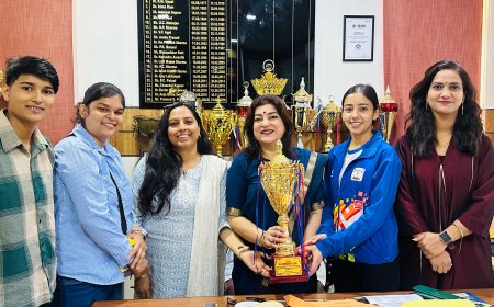 महिला बैडमिंटन चैंपियनशिप में एनएससीबीएम राजकीय महाविद्यालय हमीरपुर ने हासिल किया प्रथम उपविजेता खिताब