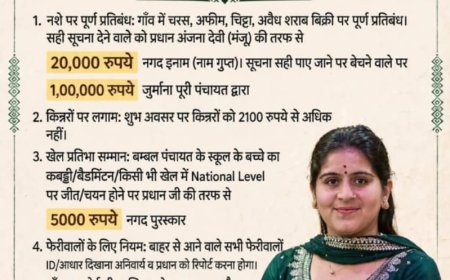 ग्राम पंचायत बाम्बल की ग्राम सभा में नशे के खिलाफ बड़ा फैसला, सूचना देने वाले को मिलेगा 20 हजार का इनाम