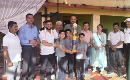 शिशु विद्या निकेतन पब्लिक स्कूल, नाहन ने जिला स्तरीय अंडर-14 बालक प्रतियोगिता में हासिल किया प्रथम स्थान