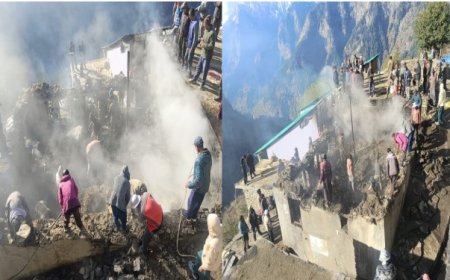 चंबा में मकान जलकर राख, 20 लाख का नुकसान