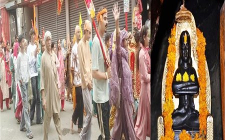 आठवें नवरात्रे पर बाबा बालक नाथ मंदिर शाहतलाई में उमड़ी भीड़