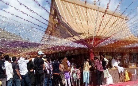 दशहरा पर  धरेच मंदिर में उमड़ा श्रद्धा व आस्था का  जन सैलाब