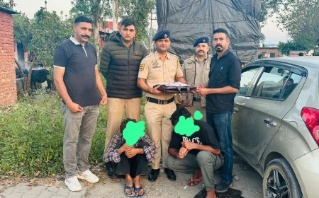 माजरा पुलिस की बड़ी कार्रवाई, 18.94 ग्राम चिट्टे के साथ पंजाब के दो युवक गिरफ्तार