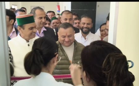 विनय कुमार ने किया आदर्श अस्पताल संगड़ाह में अल्ट्रासाउंड सेवा का शुभारंभ