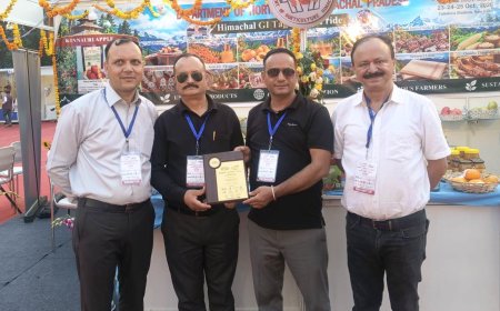 दिल्ली एग्री-हॉर्टिकल्चर एक्सपो में हिमाचल के स्टॉल को मिला प्रथम पुरस्कार