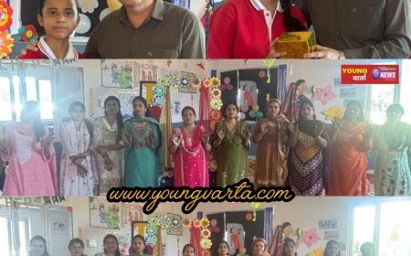 करवा चौथ पर पारस पब्लिक स्कूल कोलर की अनूठी पहल, मेहंदी से सजा महिलाओं का हाथ, वृद्धाश्रम के बुजुर्गों के लिए जुटाई धनराशि