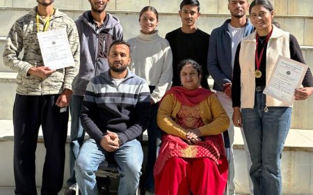 ताइक्वांडो में चायल-कोटी कॉलेज की भावना ने जीता स्वर्ण पदक,