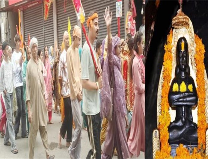 आठवें नवरात्रे पर बाबा बालक नाथ मंदिर शाहतलाई में उमड़ी भीड़
